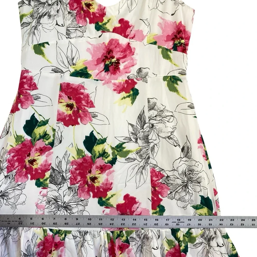 Abercrombie Fitch Maxi Tiered Ruffle Dress MP Pink Floral Strappy Flirty Y2K